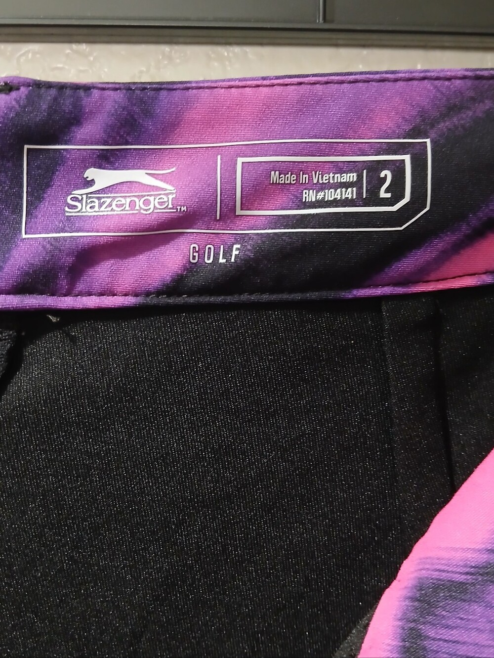 Slazenger womens golf built in shorts pocket Pink & Purple - Picture 2 of 7